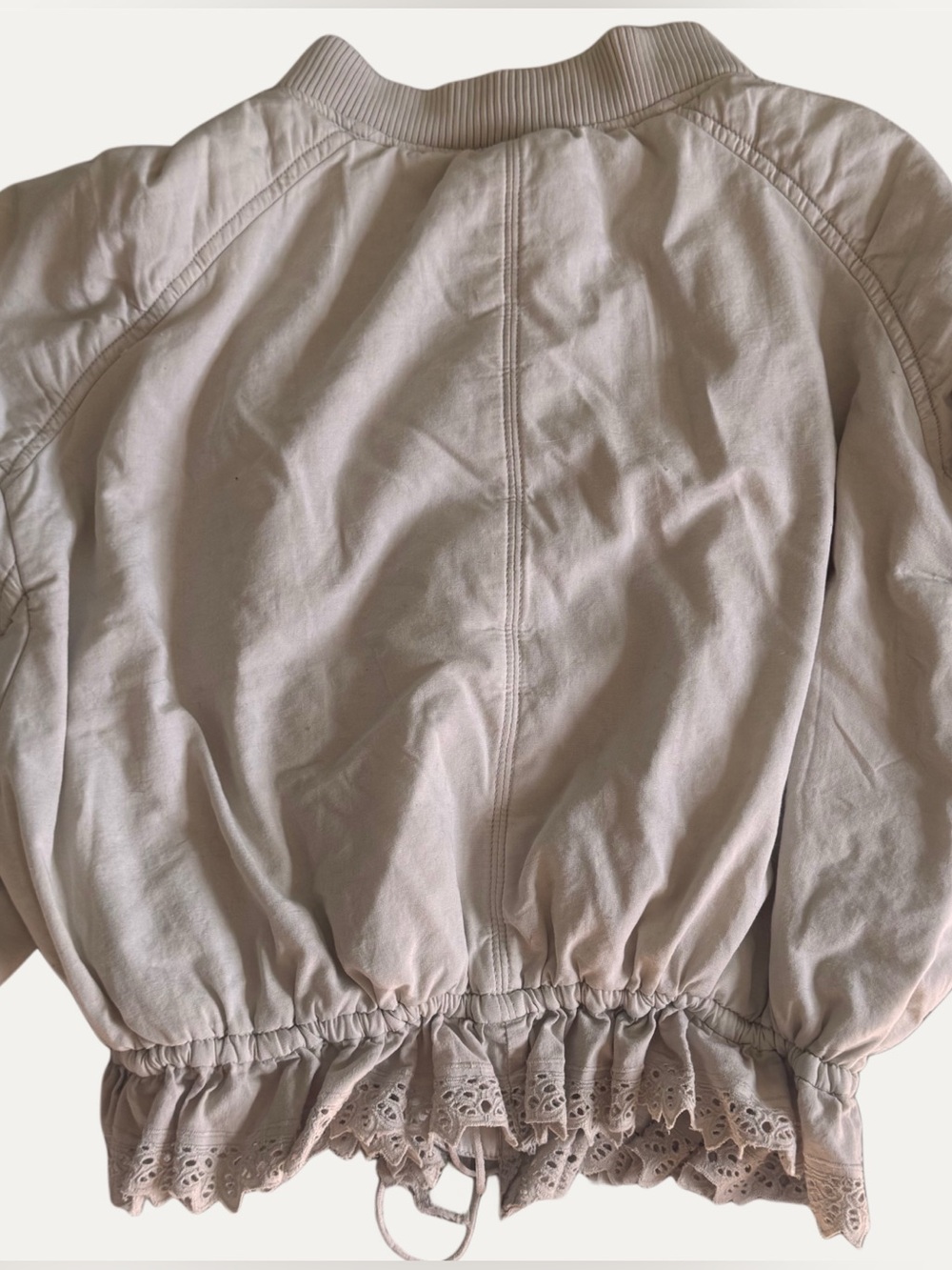 Anthropologie Eyelet Bomber Jacket - Picture 3 of 4